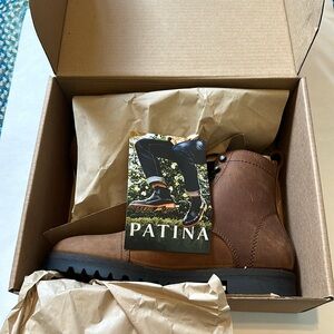 NIB Portland Leather Patina Almost Perfect The Breaker Caribou Lace Up Boots